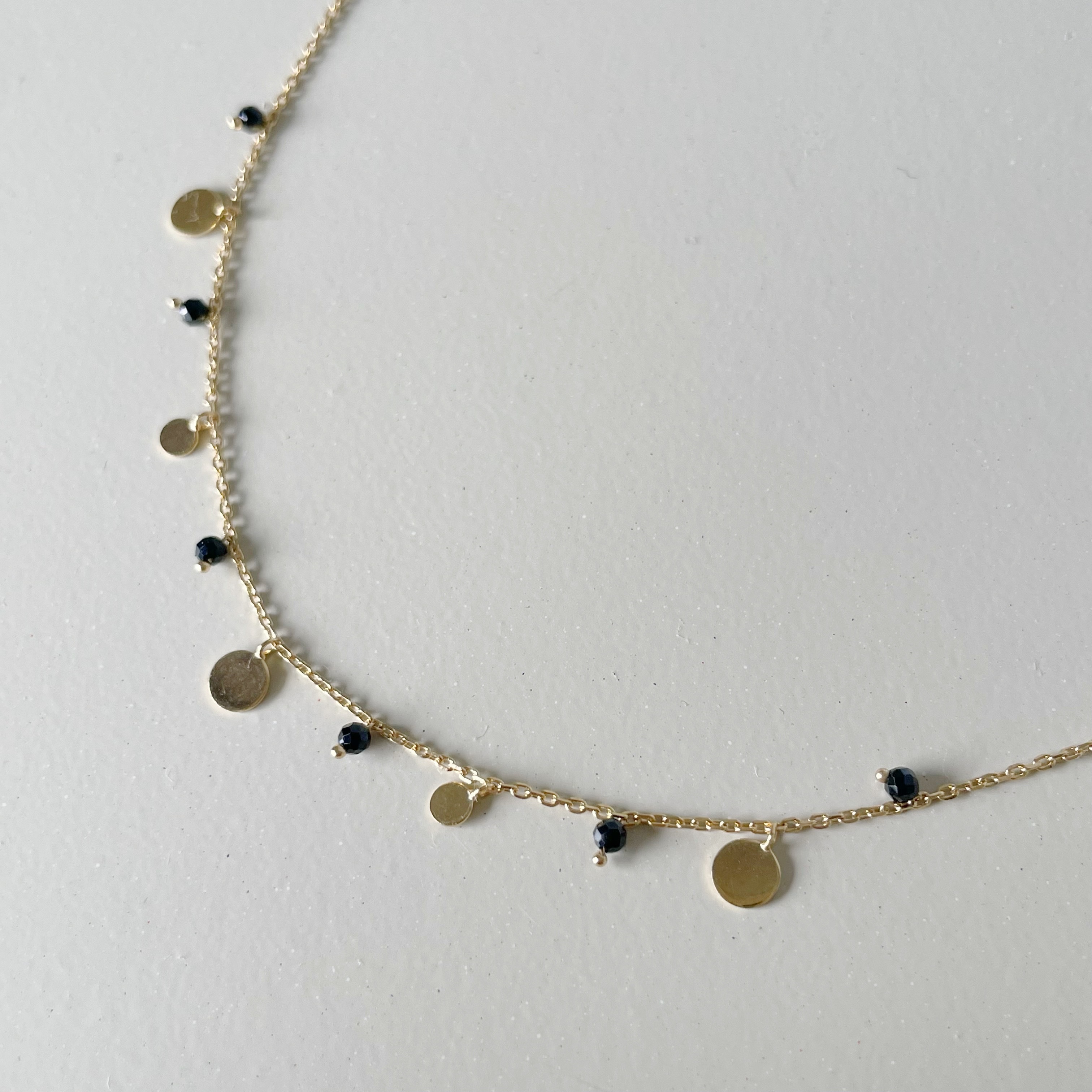 bohemian黑尖晶圓片手鍊