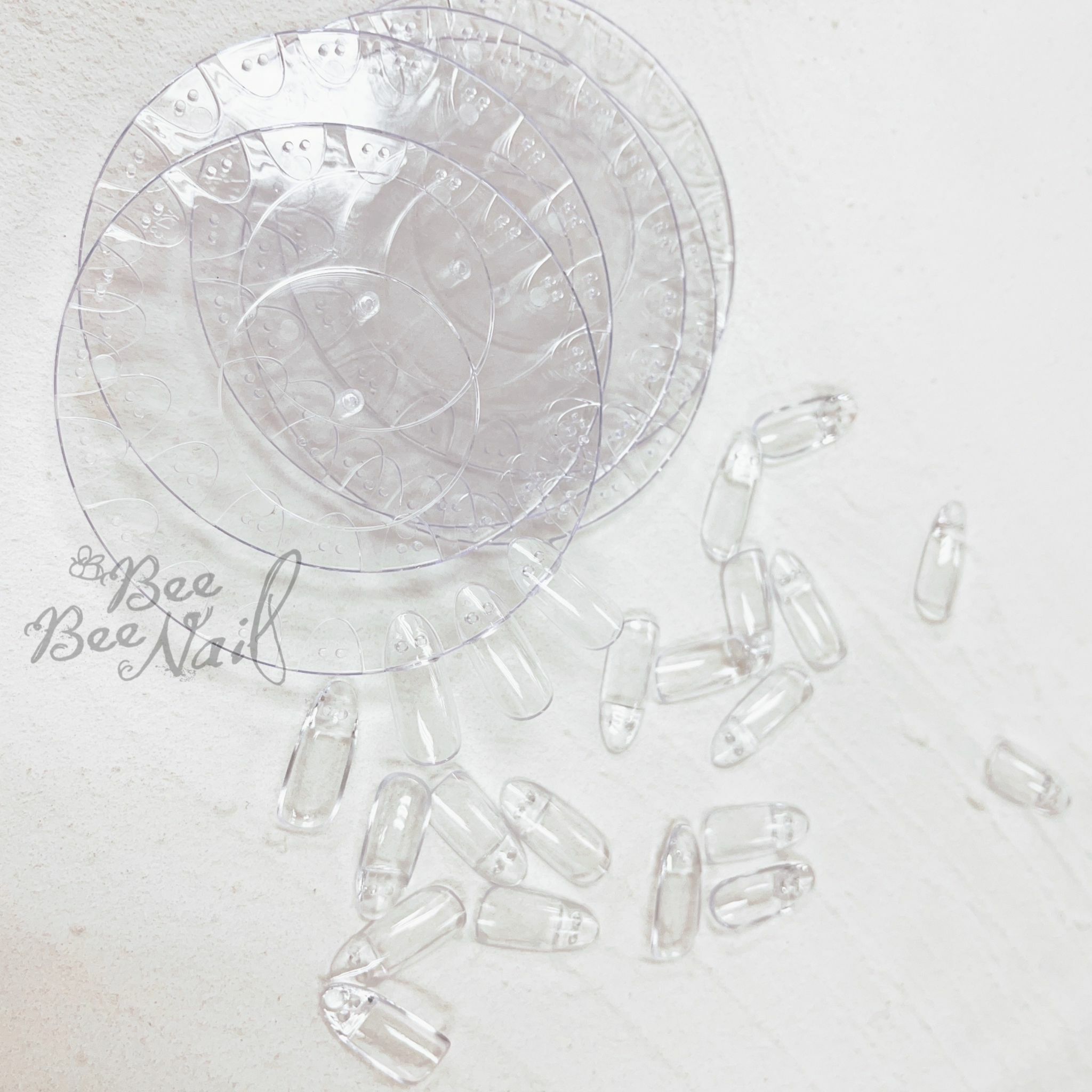 可拆式透明-橢圓-100色卡