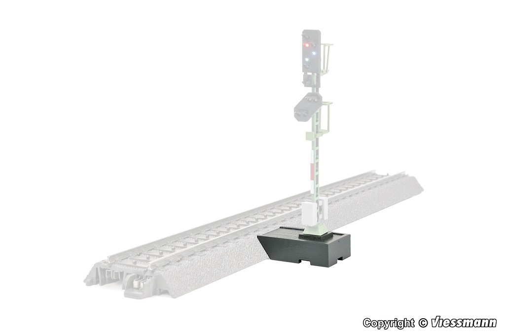 Viessmann 4733 HO scale Signal base, 2 pieces