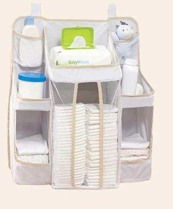 嬰兒床邊收納袋