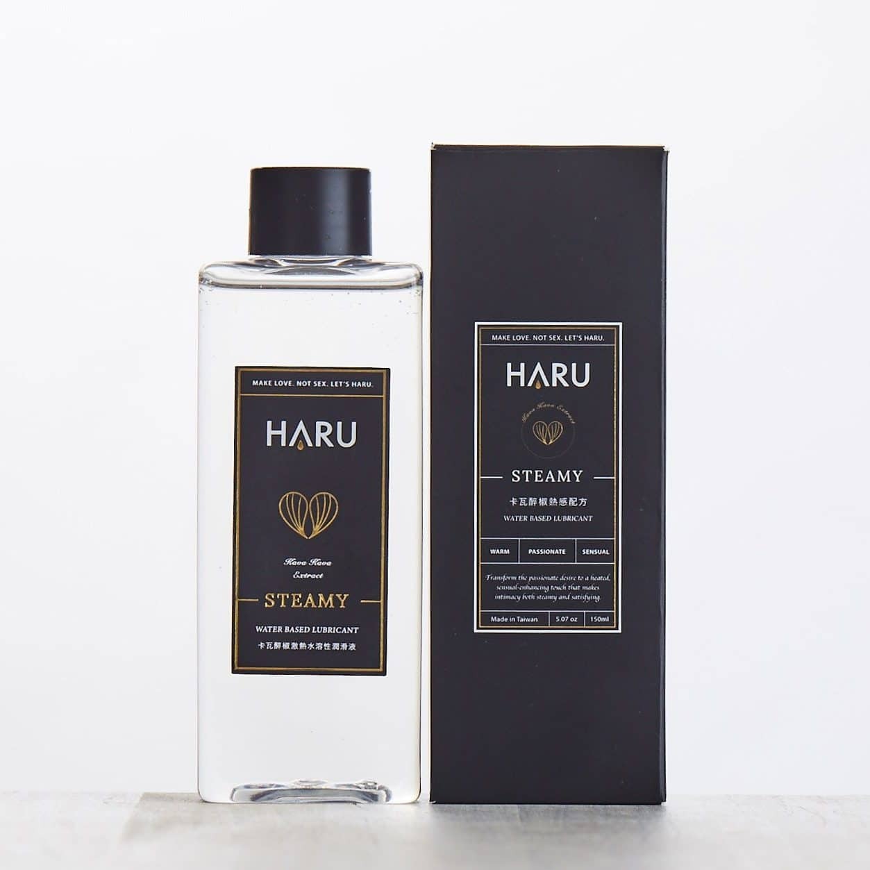【福利品】HARU - STEAMY 卡瓦醉椒熱感潤滑液 155ml(效期2027.01.11)