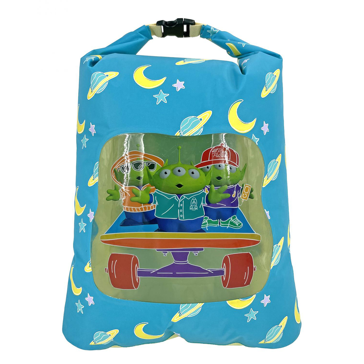 透明窗口防水雙肩包 12升 - 青