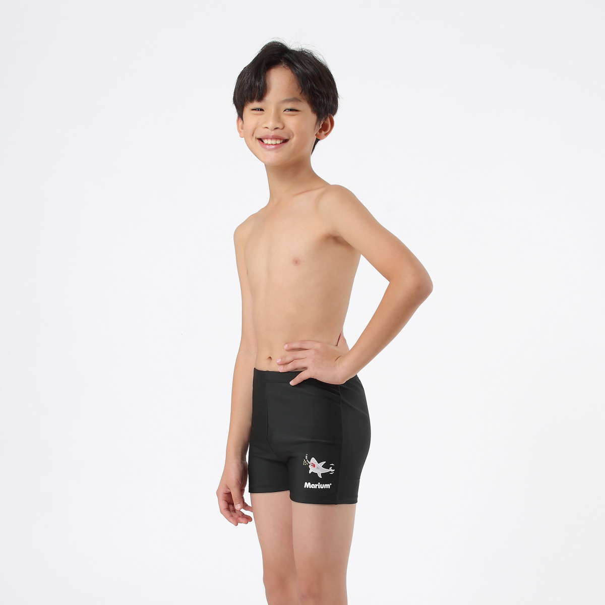 MAR-19141J 小男平口泳褲-SHARK