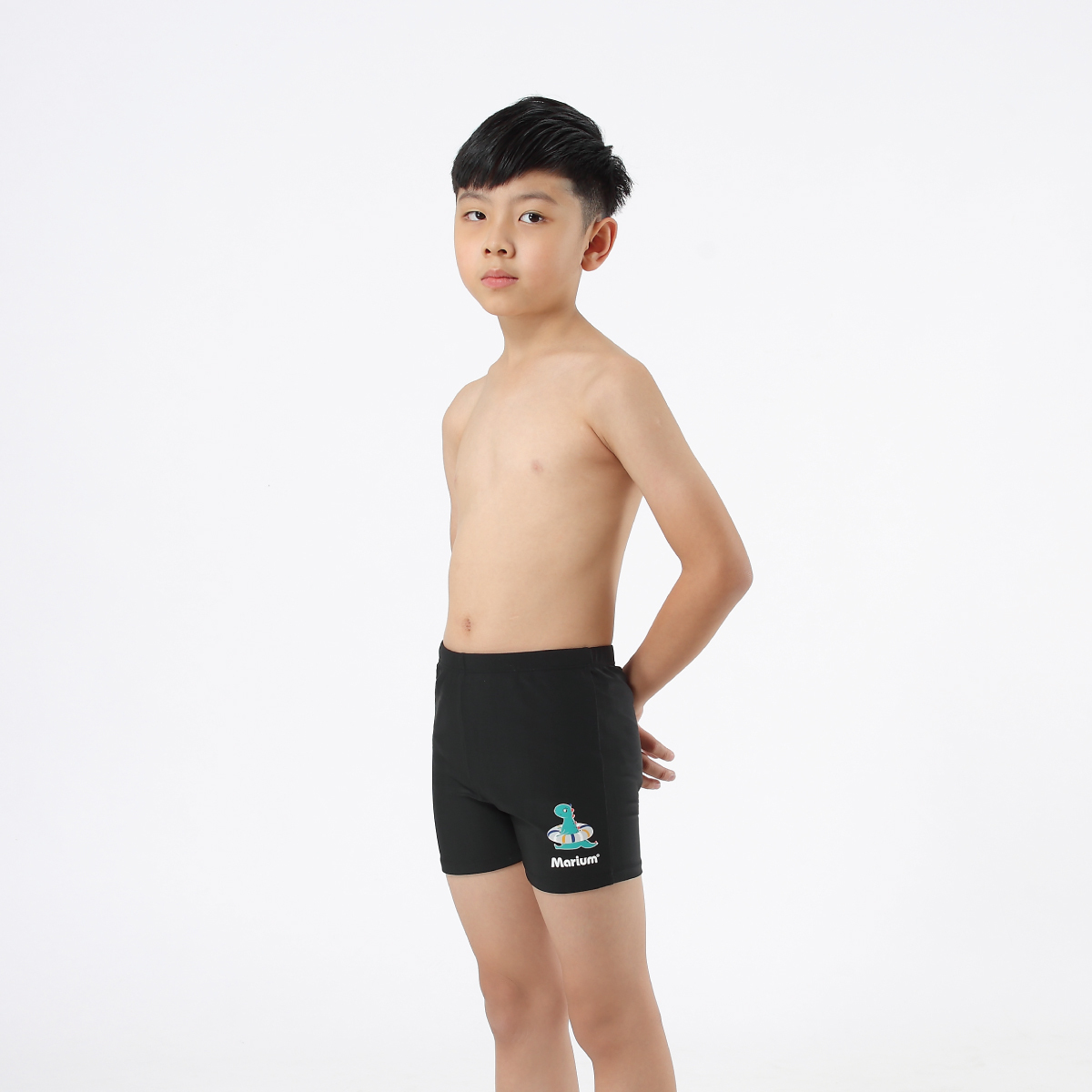 MAR-19142J 小男平口泳褲-恐龍