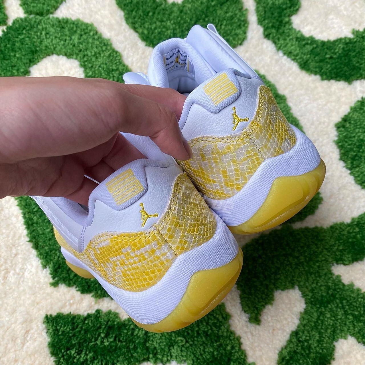 Wmns Air Jordan 11 Low 'Yellow Snakeskin' AH7860-107【現貨商品】