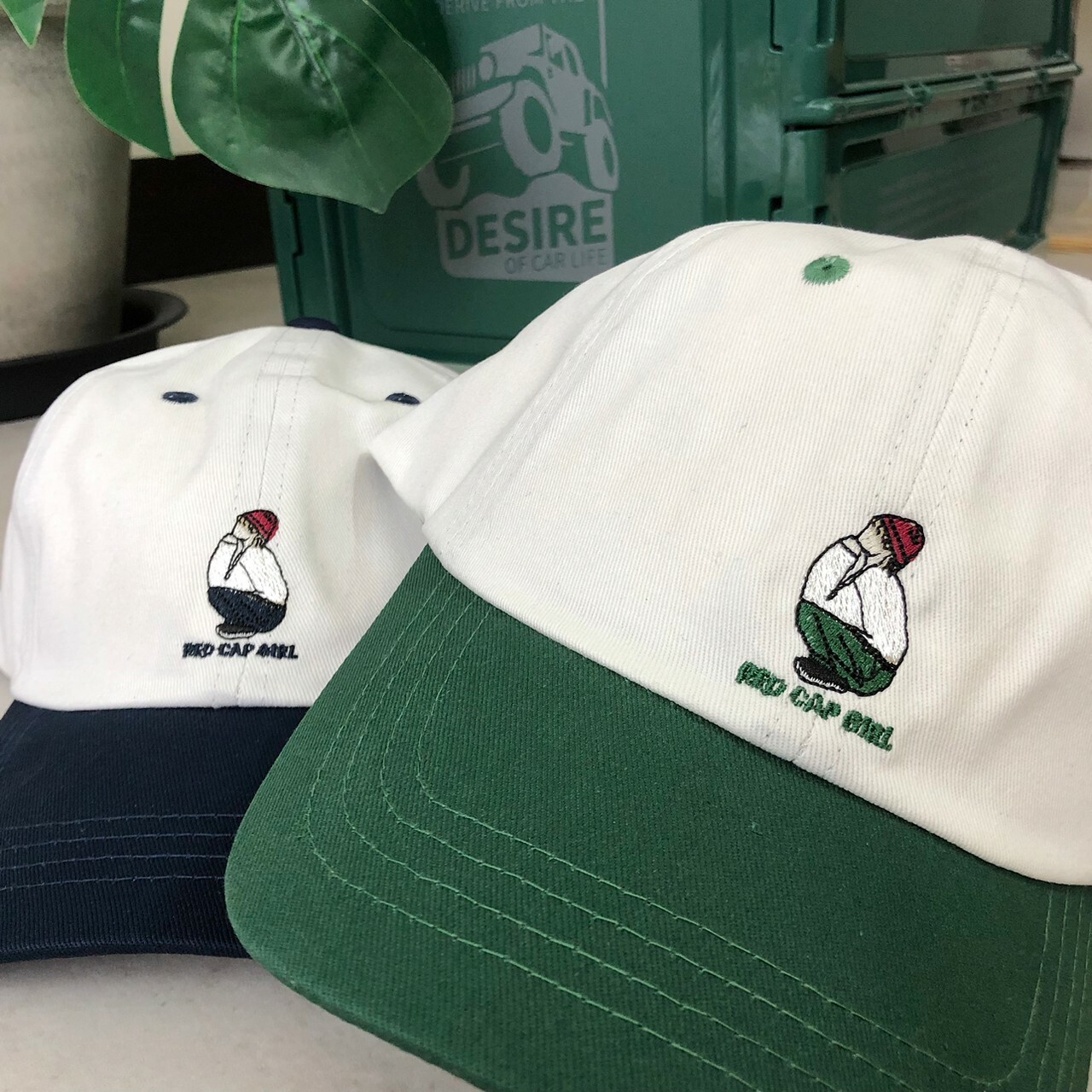 Red Cap Girl 紅帽女孩經典LOGO刺繡拼色老帽 23609