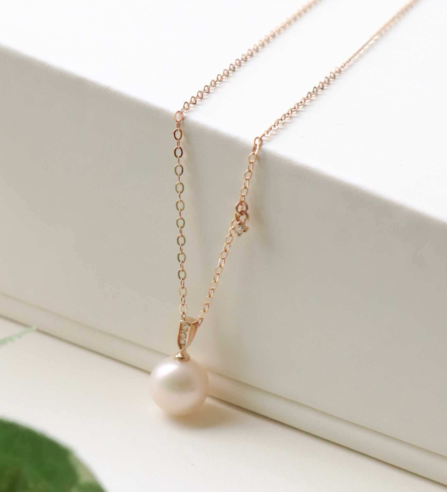 10K/經典珍珠項鍊