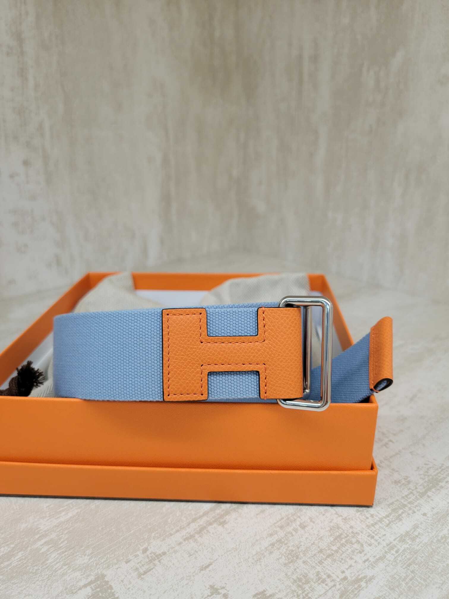 Hermes Nomade 天空藍皮帶M size