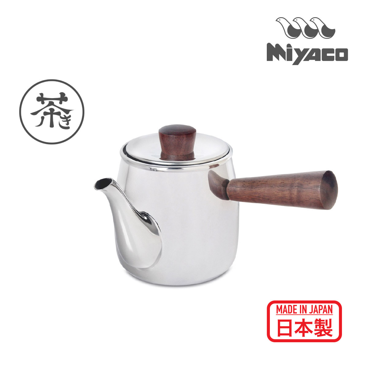 Miyaco Chaki 0.38L Teapot-Side Hdl-Mirror(S) -CHA-1