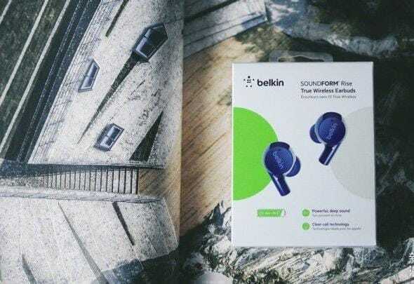Belkin soundform rise無線耳機 藍色
