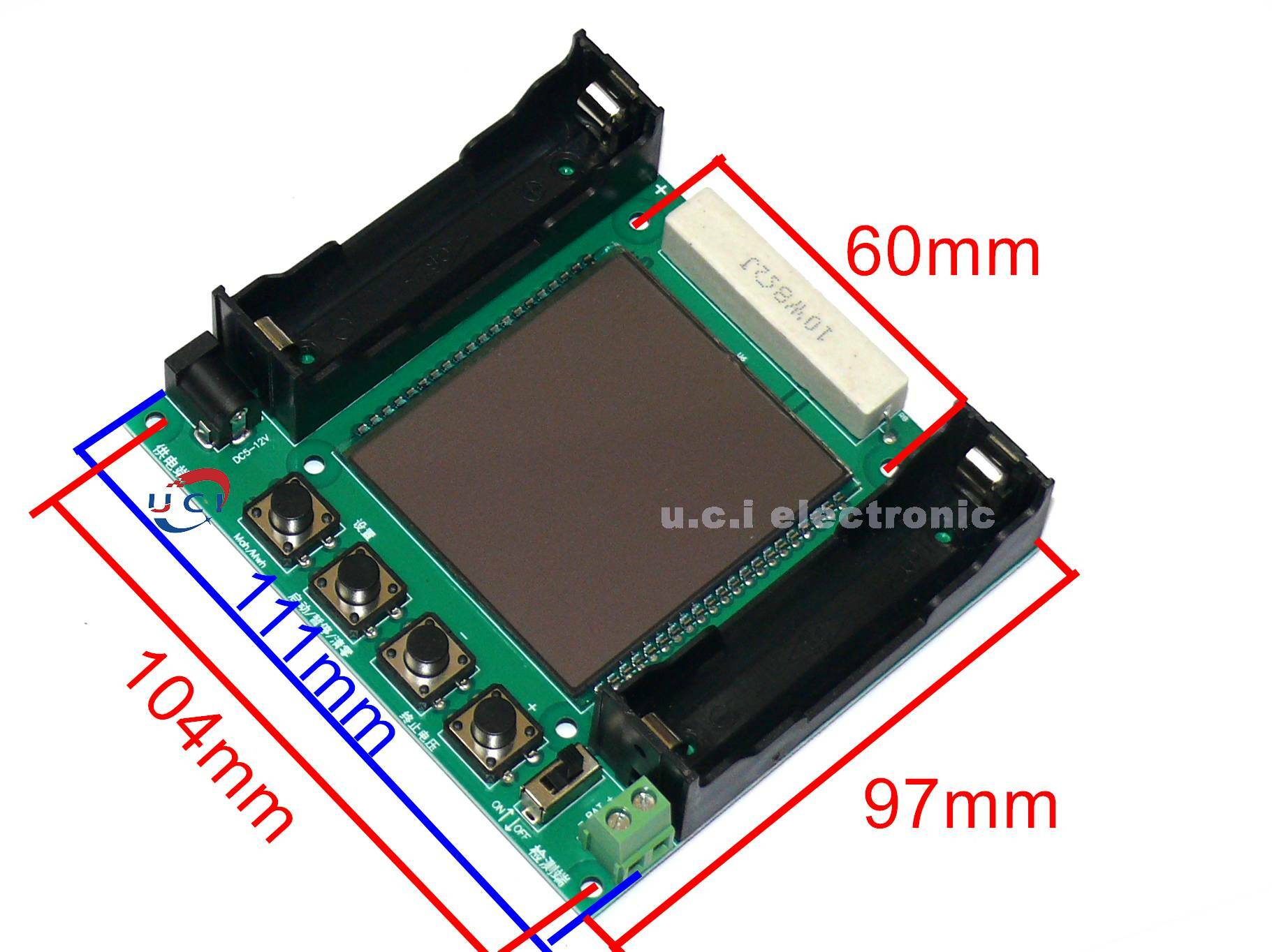 【UCI電子】(中) 18650電池容量內阻檢測儀自動充放模組DIY檢測電量模組Type-C埠  239測試儀