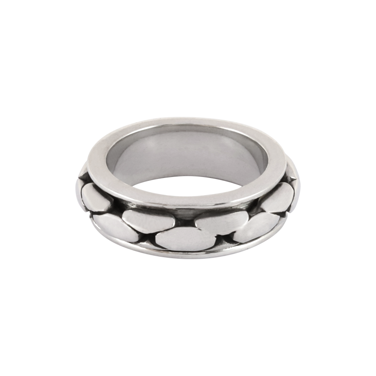 Bico戒指，男士戒指 可旋轉蛇鱗紋理造型；象徵再生與轉化的能量（3135）