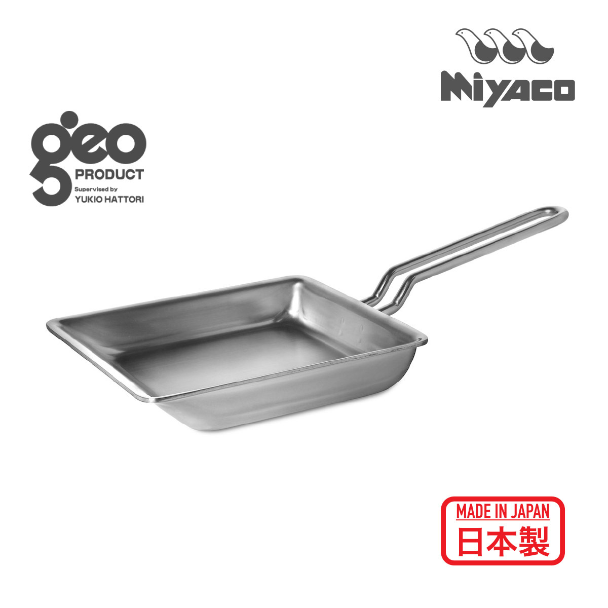 Miyaco GEO 20 x 17cm IH Fried Egg Pan -GEO-15EP