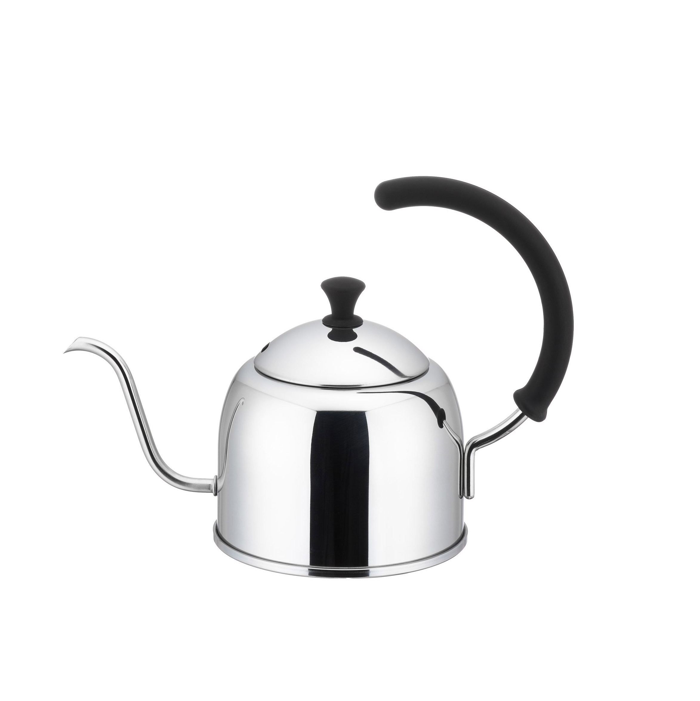 日本Miyaco Miyaoffee 0.9L IH不銹鋼手沖咖啡壺-亮銀 -MCO-1