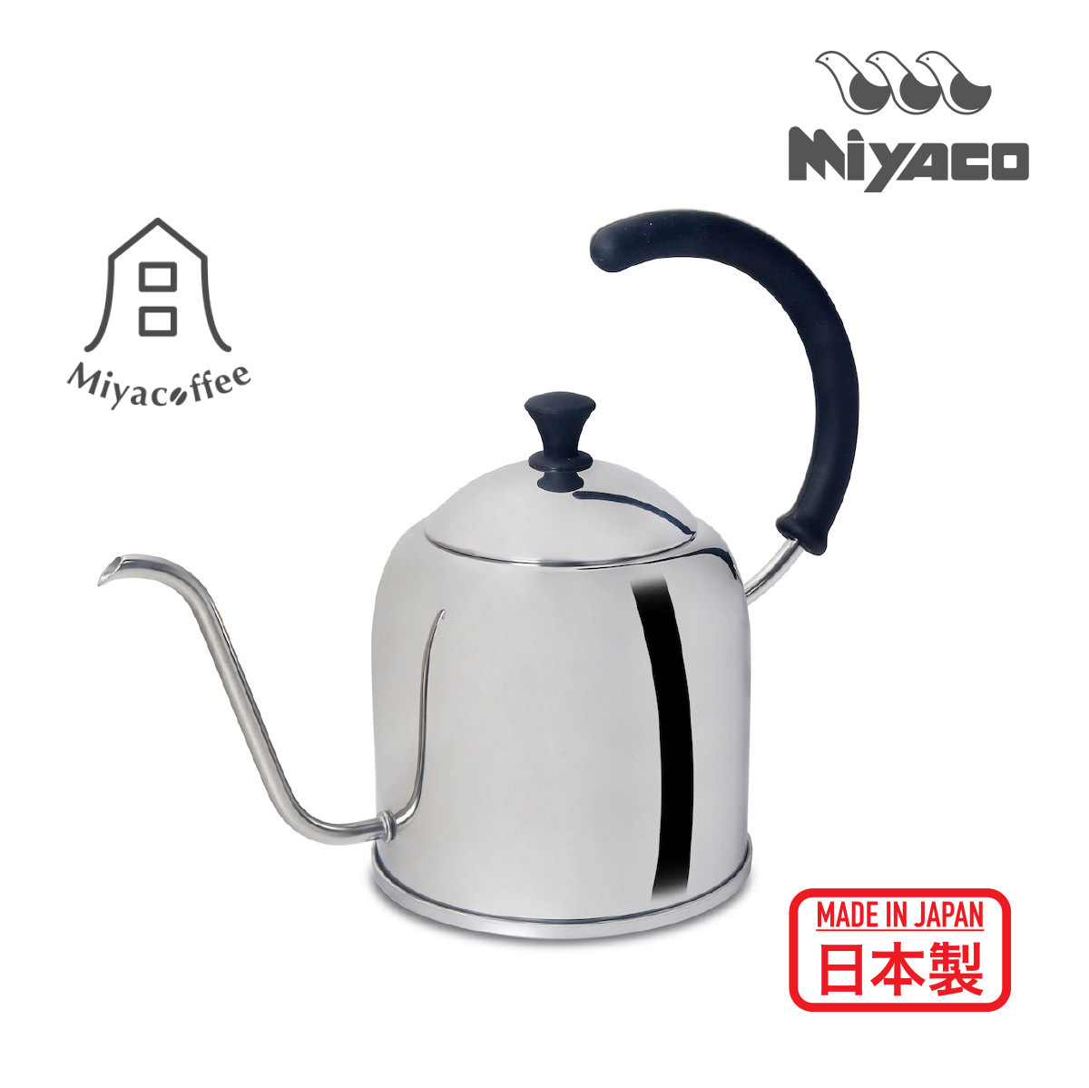 Miyaco Miyaoffee 1.2L IH Pourover Kettle-Mirror -MCO-2