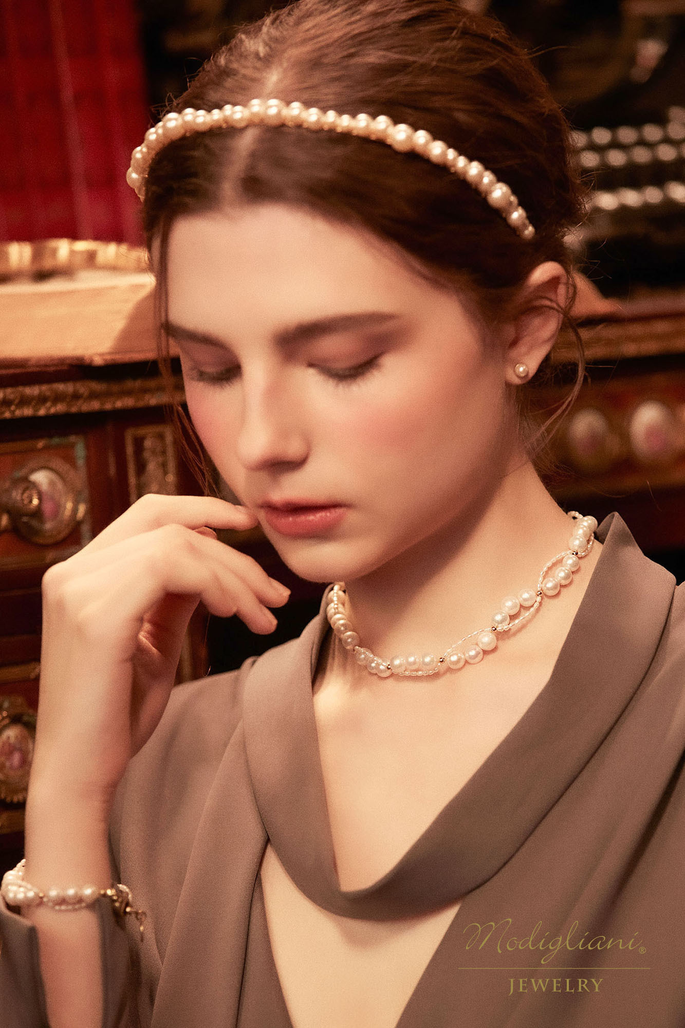 黃銅飾品,黃銅,天然珍珠,氣質,手鍊,仙女,珍珠,