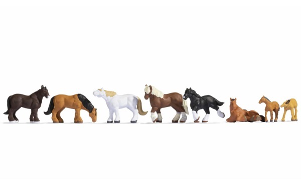 Noch 15762 HO scale, Draught Horses