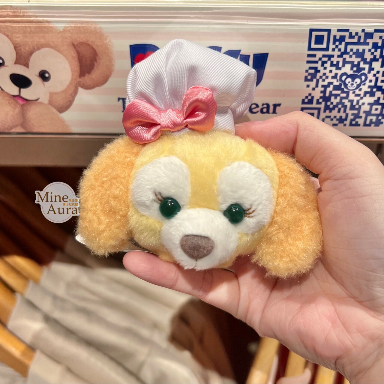 可琦安 餅乾 CookieAnn 大頭造型 絨毛 迷你公仔 娃娃 (搭配個人客製髮圈用) -香港迪士尼樂園