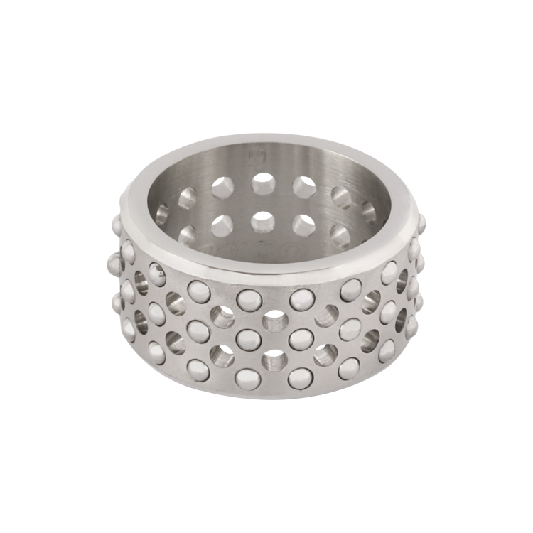 Bico戒指，男士戒指 寬版鉚釘與鏤空洞洞造型；營造出硬派的搖滾風格（3215）