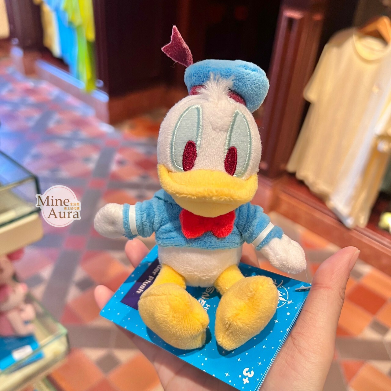 (現貨) 唐老鴨 Donald  磁鐵 坐肩 絨毛 娃娃 公仔 -香港迪士尼樂園