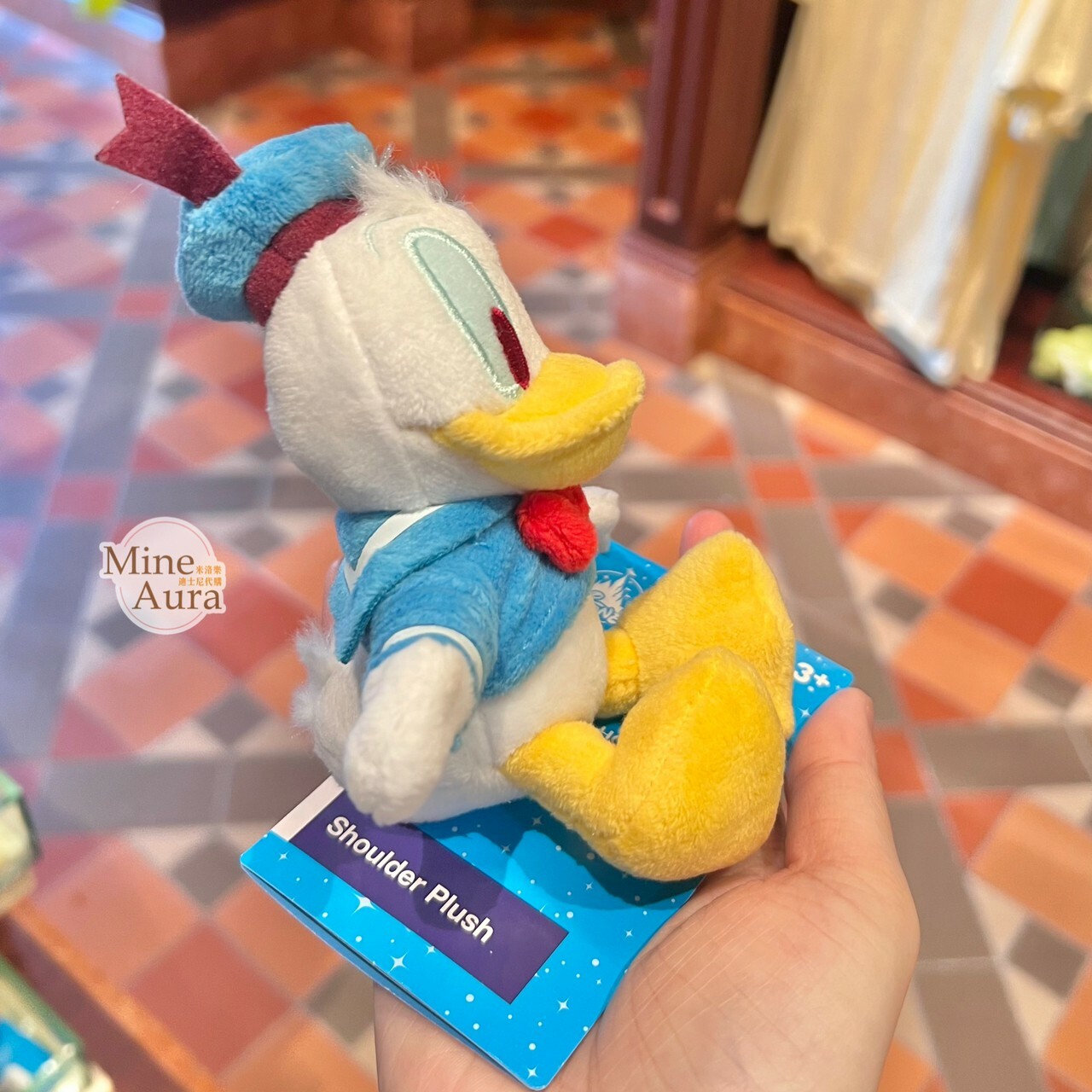 (現貨) 唐老鴨 Donald  磁鐵 坐肩 絨毛 娃娃 公仔 -香港迪士尼樂園