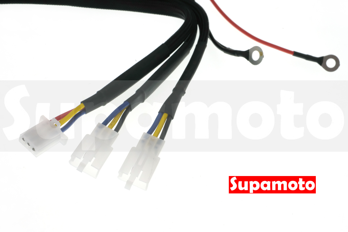 -Supamoto- 遠近燈 線組 霧燈 B27 改裝 通用 雙燈 雙線 繼電器 保險絲 開關 一對二 一拖二 小燈