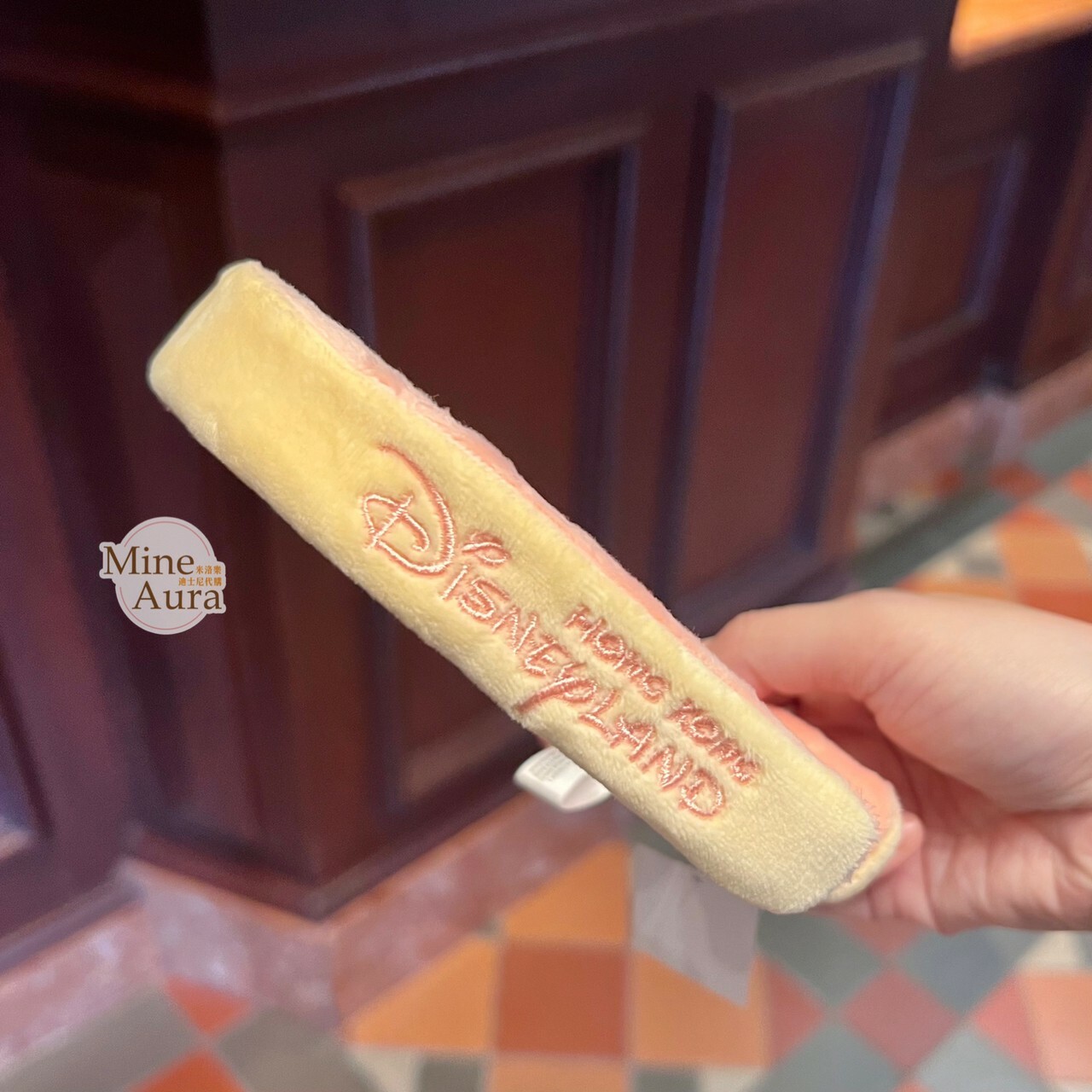 個人客製 淺黃色 髮圈  -香港迪士尼樂園