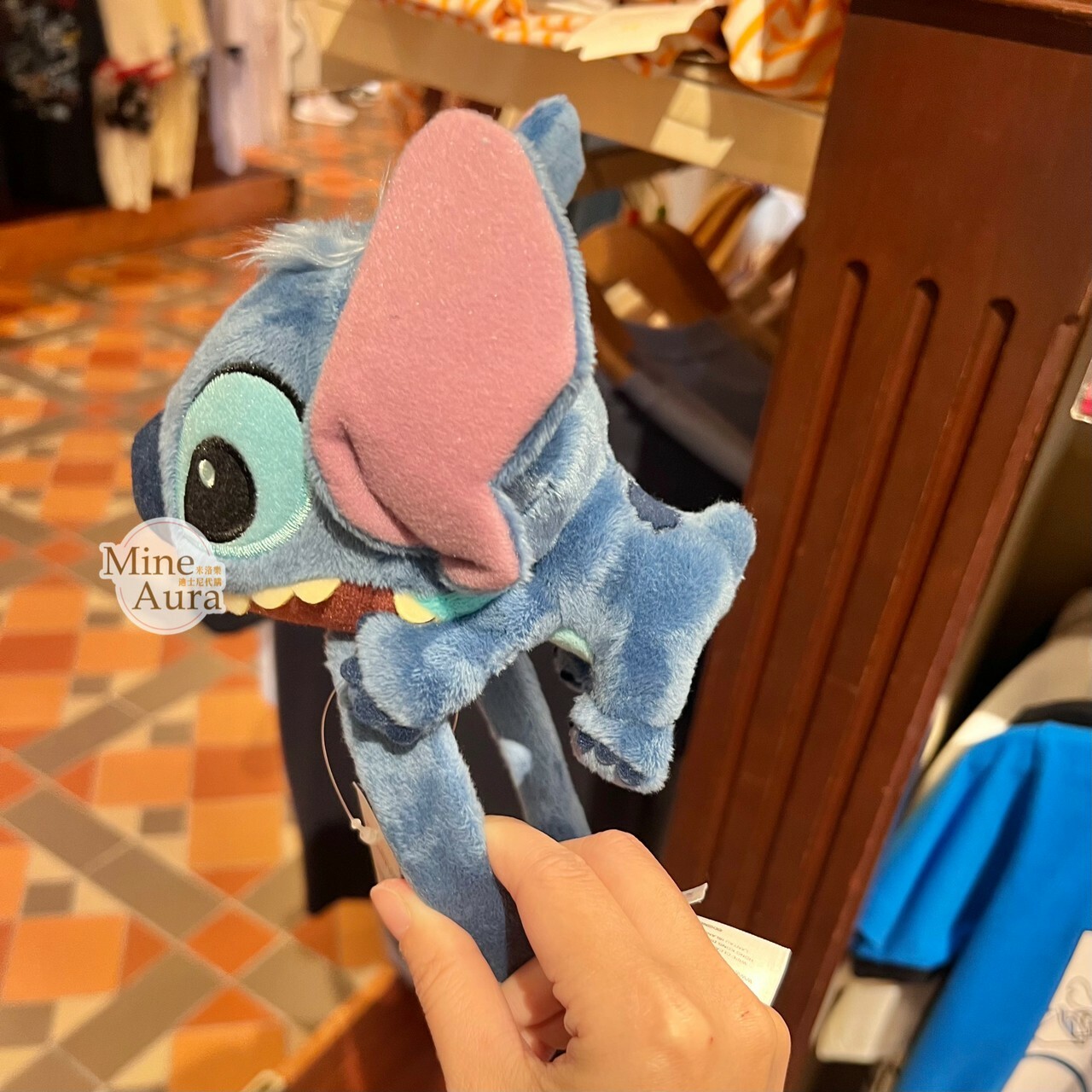 (現貨) 史迪奇 Stitch 正面趴姿 趴趴 絨毛造型 髮圈 髮箍 星際寶貝 Lilo & Stitch -香港迪士尼樂園