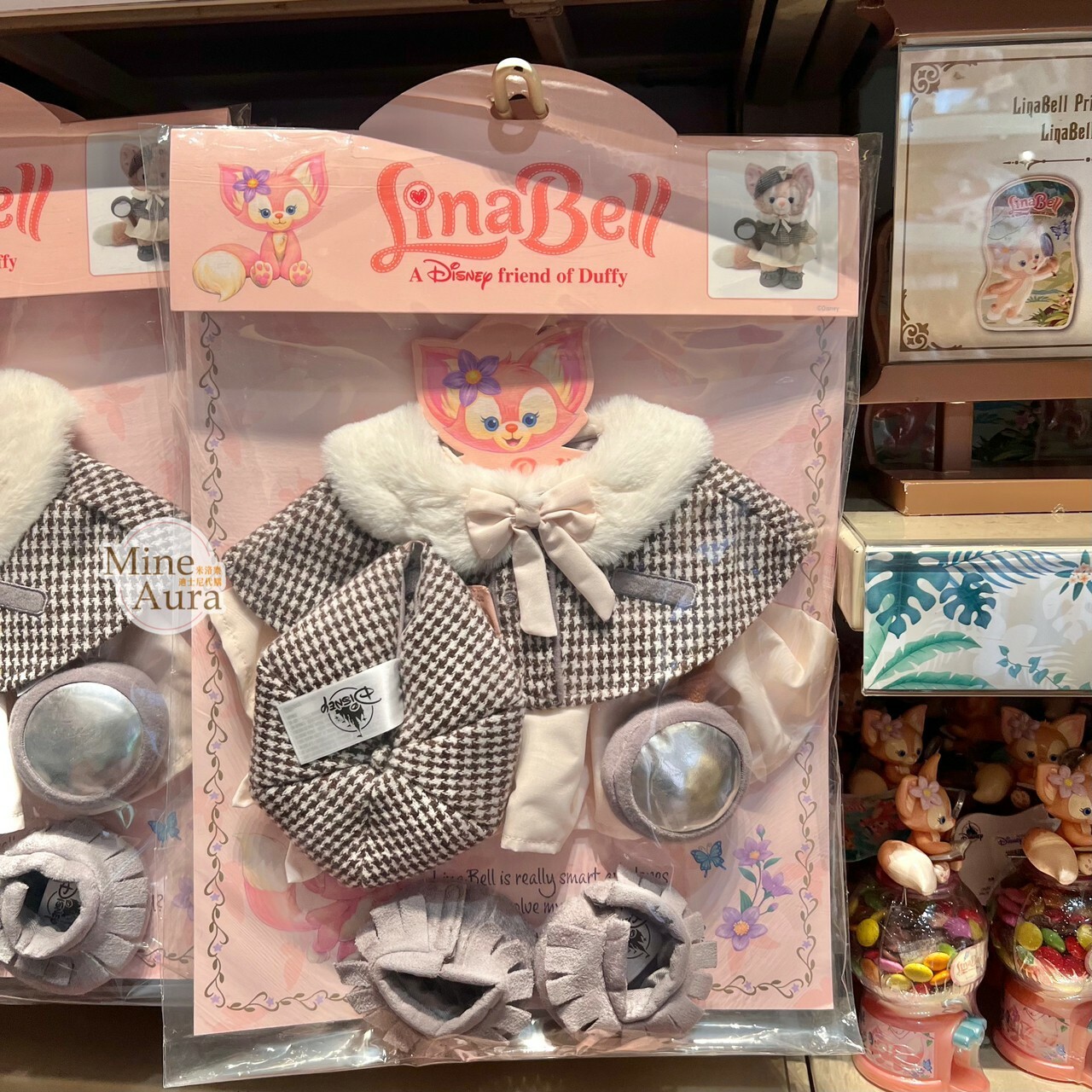 玲娜貝兒 Lina bell S號娃娃 千鳥格偵探 造型服裝 套裝 (無娃娃) -香港迪士尼樂園
