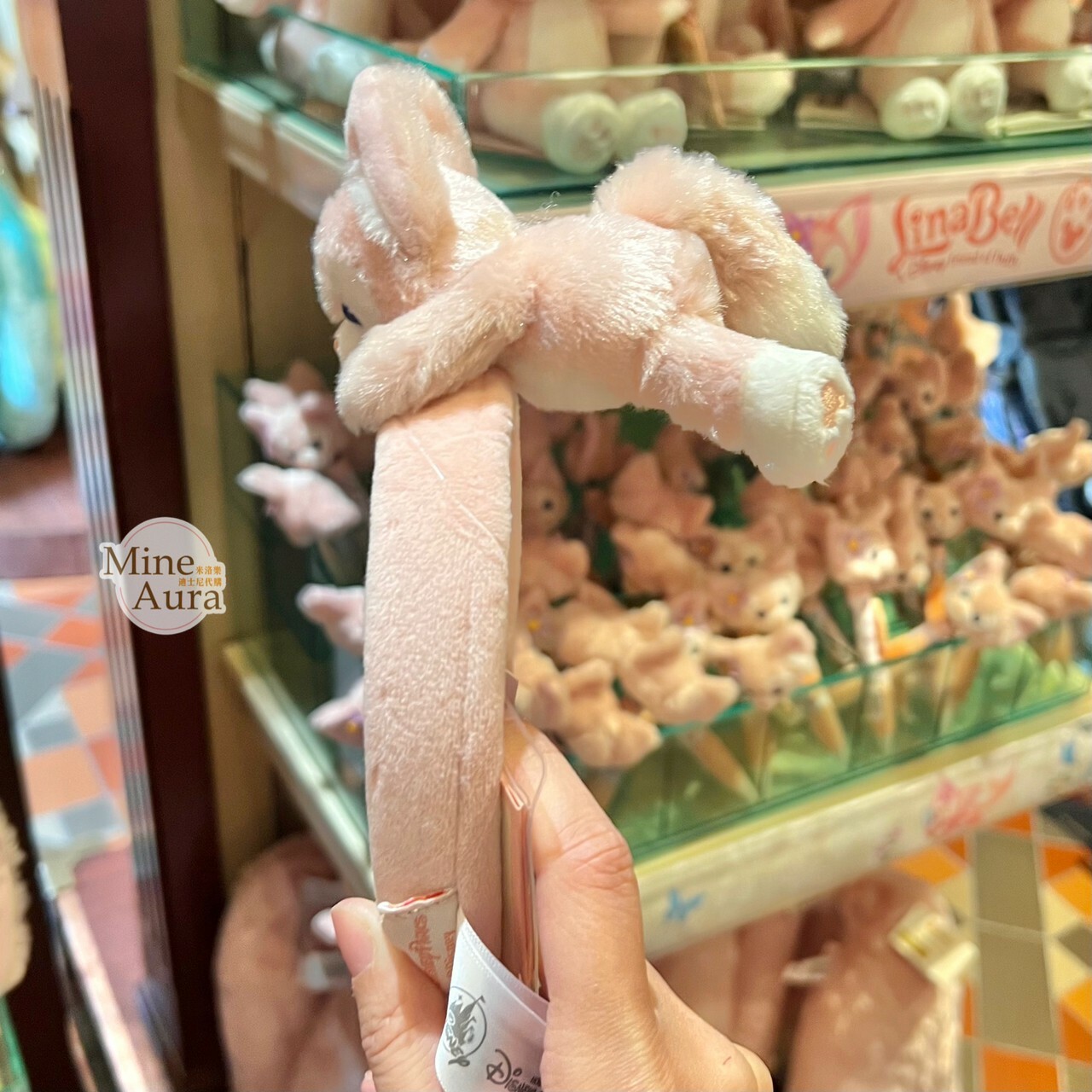 玲娜貝兒 Lina bell 正面趴姿 趴趴 絨毛造型 髮圈 髮箍-香港迪士尼樂園