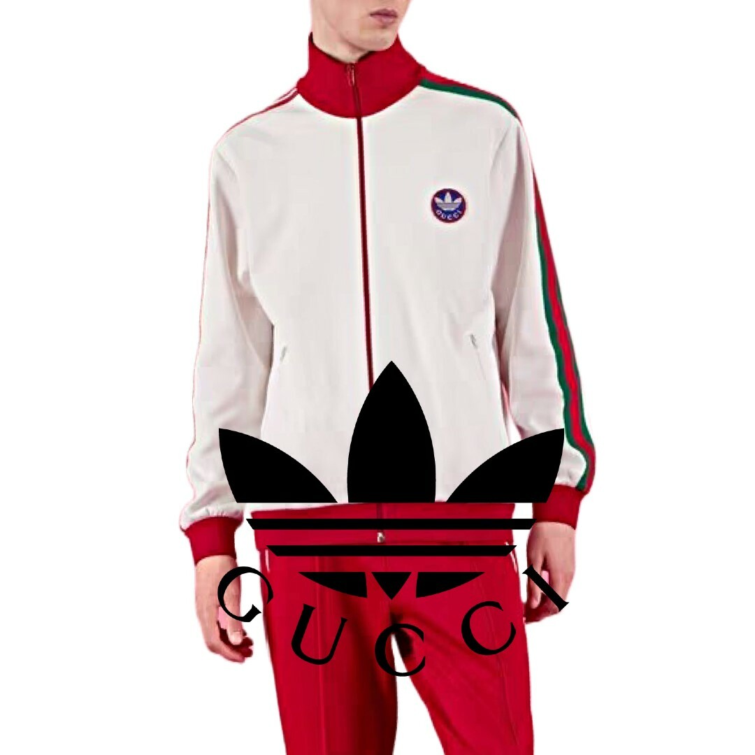 Adidas x Gucci cotton jersey jacket