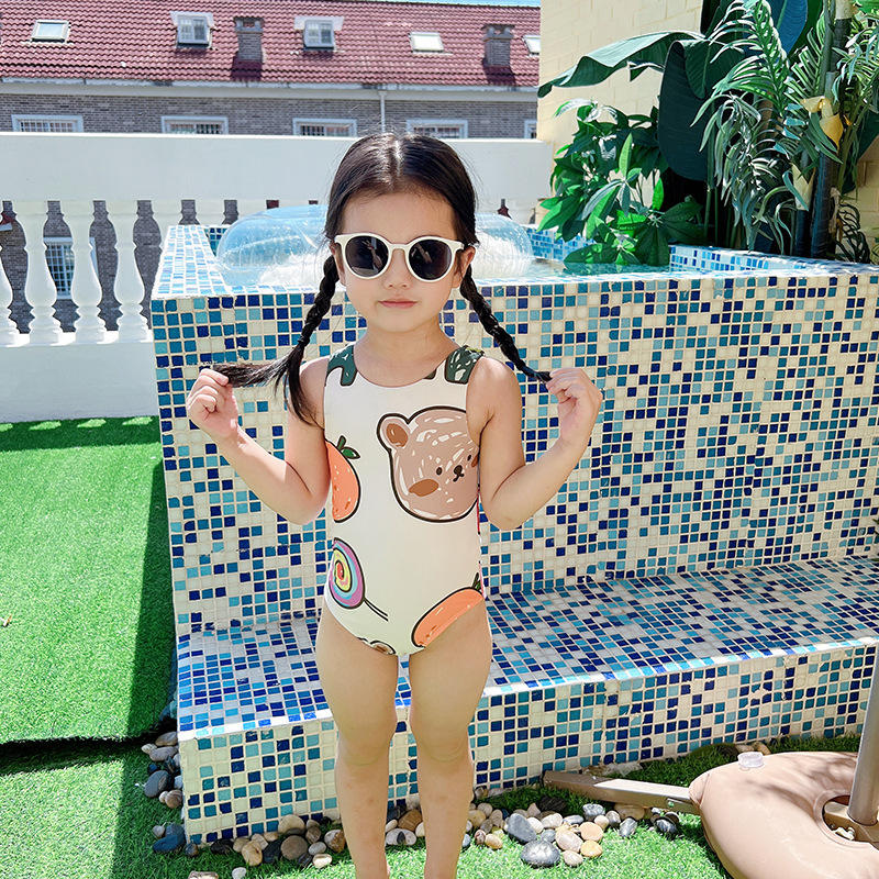 V14BE_SS23_C🐻韓風可愛熊連身泳衣