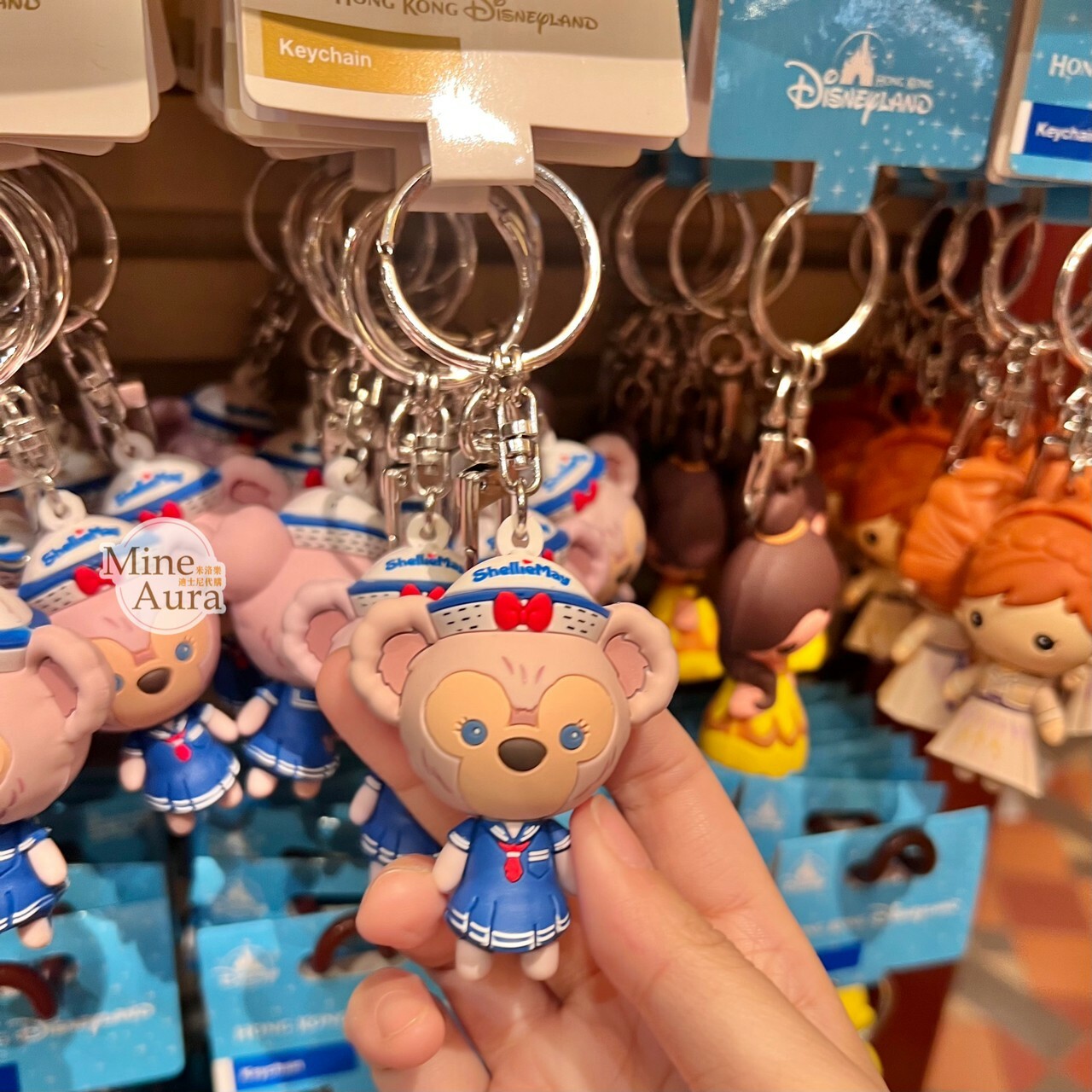 Q版 雪莉玫 ShellieMay 立體 鑰匙圈 吊飾 -香港迪士尼樂園