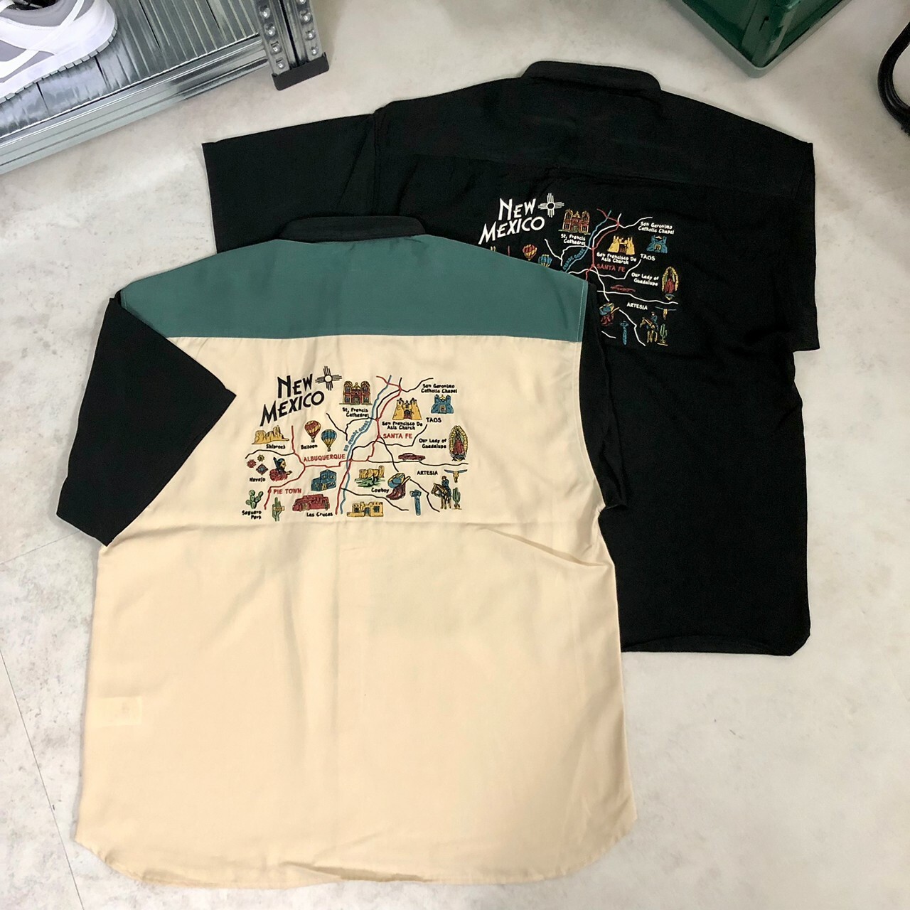 Power To The People 地圖刺繡襯衫 3501003-103