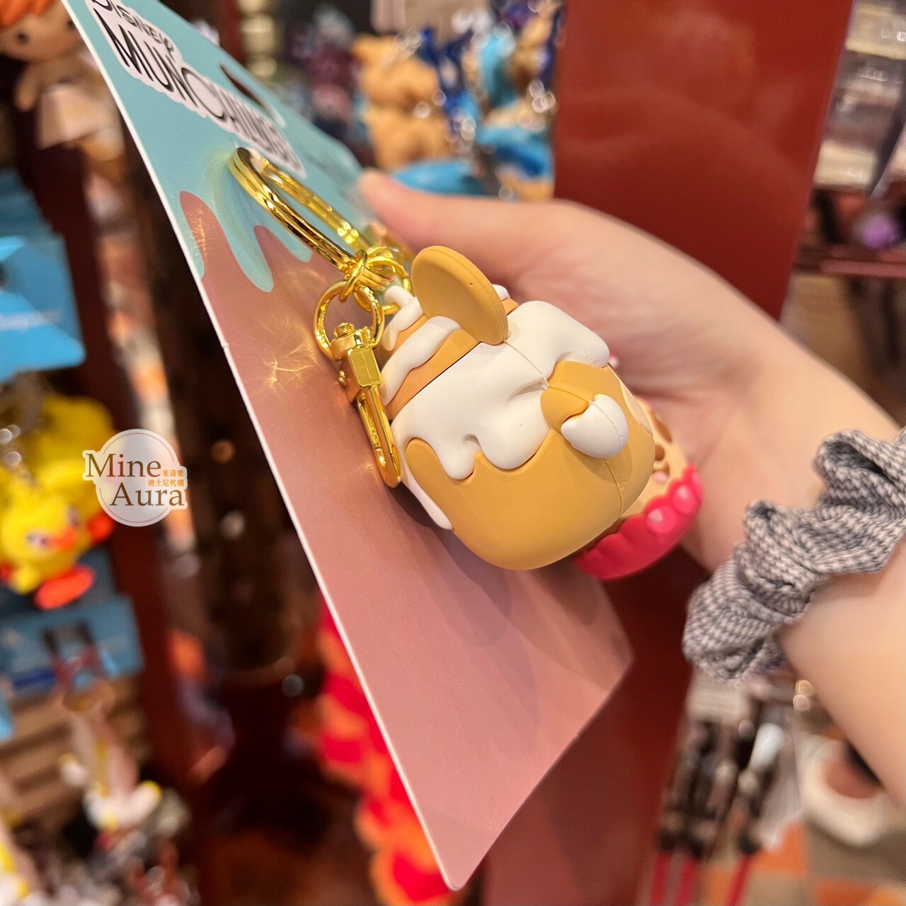 MUNCHLINGS 系列 米奇 Mickey 米妮 Minni 蛋糕 造型 鑰匙圈 吊飾 2入組 -香港迪士尼樂園
