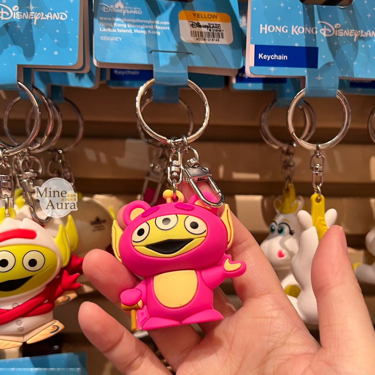 Q版 三眼怪 Alien 變裝造型 熊抱哥 Lotso 立體 鑰匙圈 吊飾 玩具總動員 Toy Story -香港迪士尼樂園