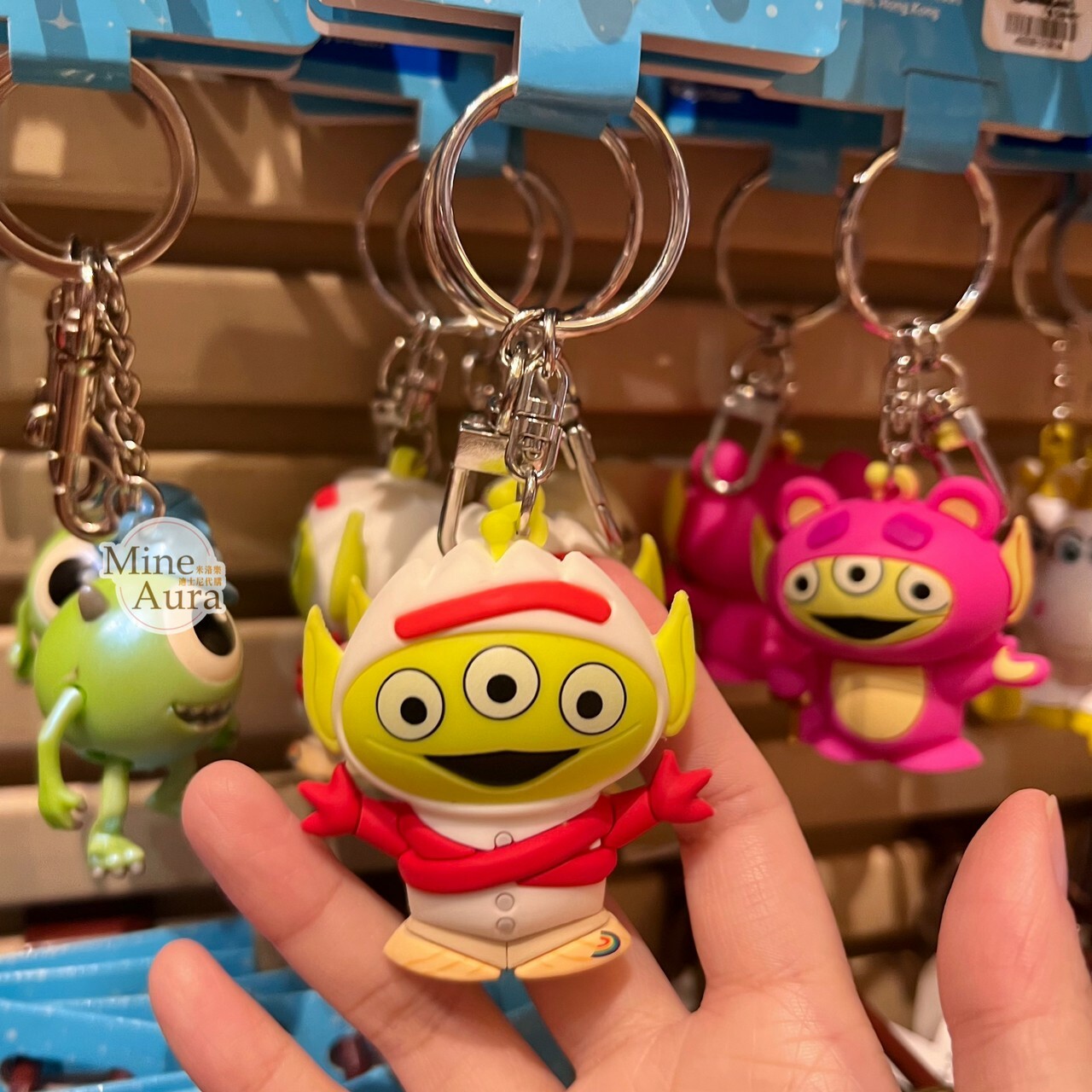 Q版 三眼怪 Alien 變裝造型 叉奇 Forky 立體 鑰匙圈 吊飾 玩具總動員 Toy Story -香港迪士尼樂園