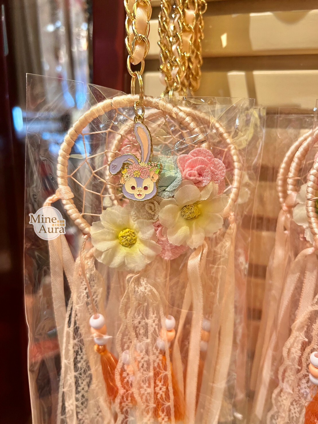 (現貨) 史黛拉露 星黛露 StellaLou 浪漫蕾絲 串珠流蘇 捕夢網 造型 鑰匙圈 吊飾 -香港迪士尼樂園
