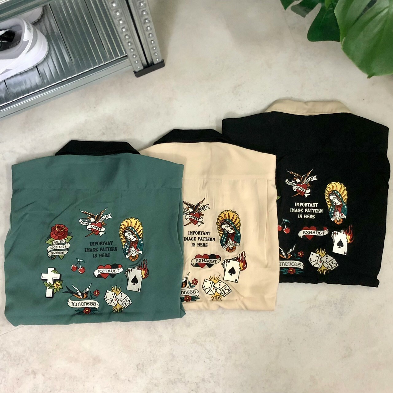 Power To The People 美式刺繡襯衫 3501001-103