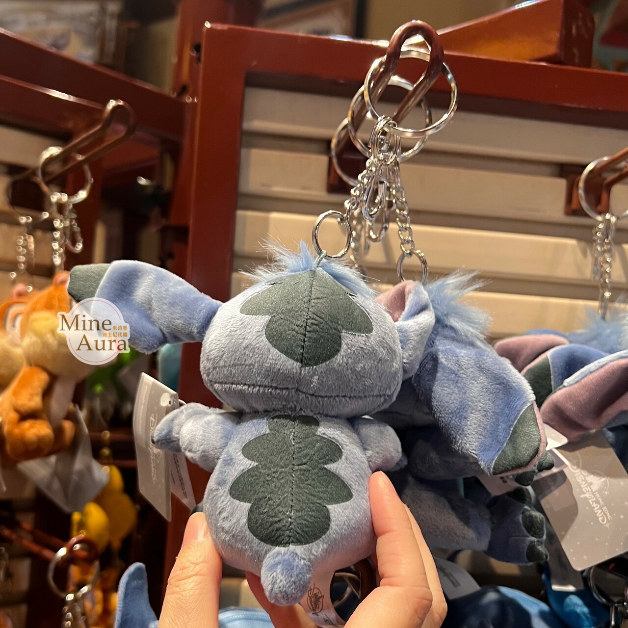 史迪奇 Stitch 絨毛 造型 鑰匙圈 吊飾 星際寶貝 Lilo & Stitch -香港迪士尼樂園