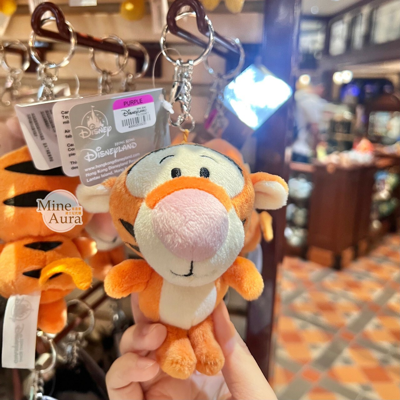 跳跳虎 Tigger 絨毛 鑰匙圈 吊飾 小熊維尼 Winnie the Pooh -香港迪士尼樂園