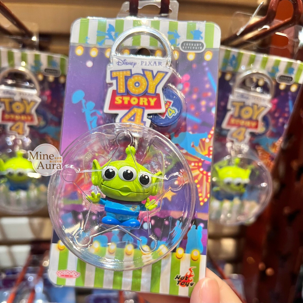 Q版 三眼怪 Alien 立體 鑰匙圈 吊飾 玩具總動員 Toy Story -香港迪士尼樂園
