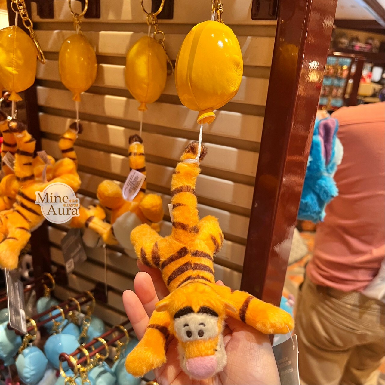 噗噗 跳跳虎 Tigger 絨毛 鑰匙圈 吊飾 小熊維尼 Winnie the Pooh -香港迪士尼樂園