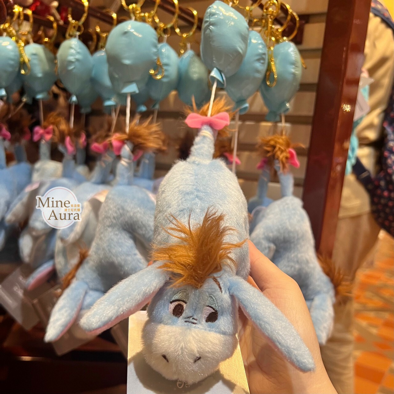 噗噗 屹耳 Eeyore 絨毛 鑰匙圈 吊飾 小熊維尼 Winnie the Pooh -香港迪士尼樂園