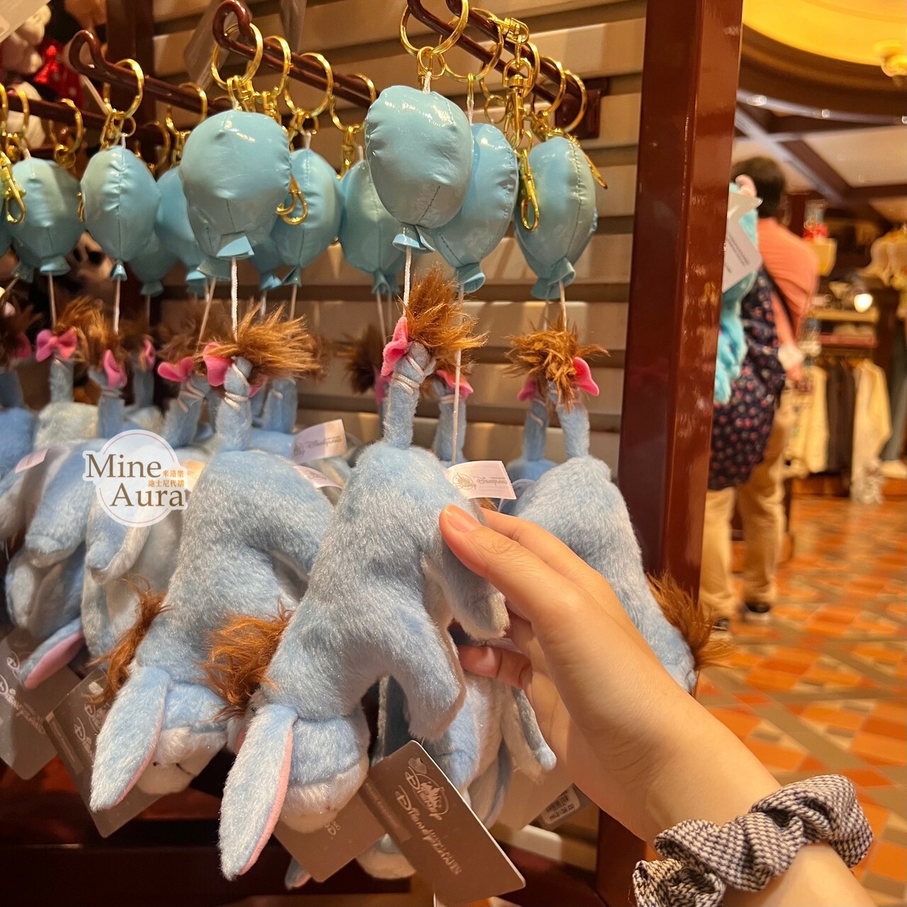 噗噗 屹耳 Eeyore 絨毛 鑰匙圈 吊飾 小熊維尼 Winnie the Pooh -香港迪士尼樂園