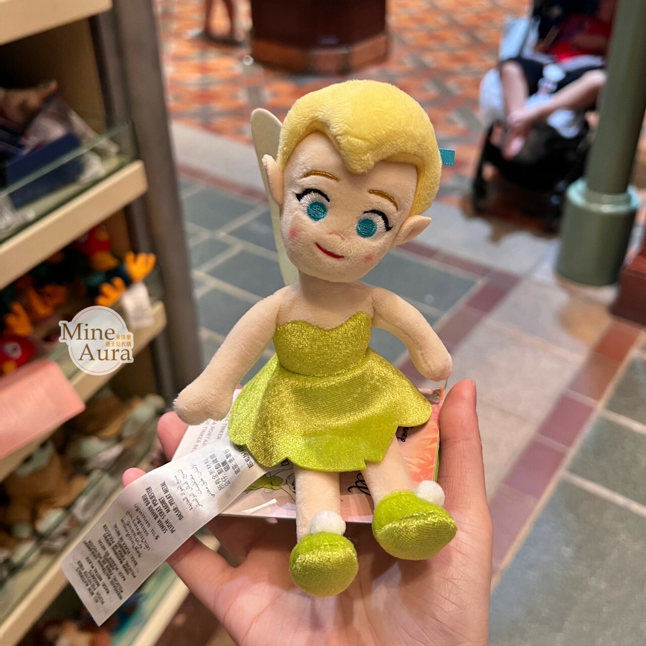 奇妙仙子 Tinker Bell 磁鐵 坐肩 絨毛 娃娃 公仔 小飛俠 彼得潘 Peter Pan -香港迪士尼樂園