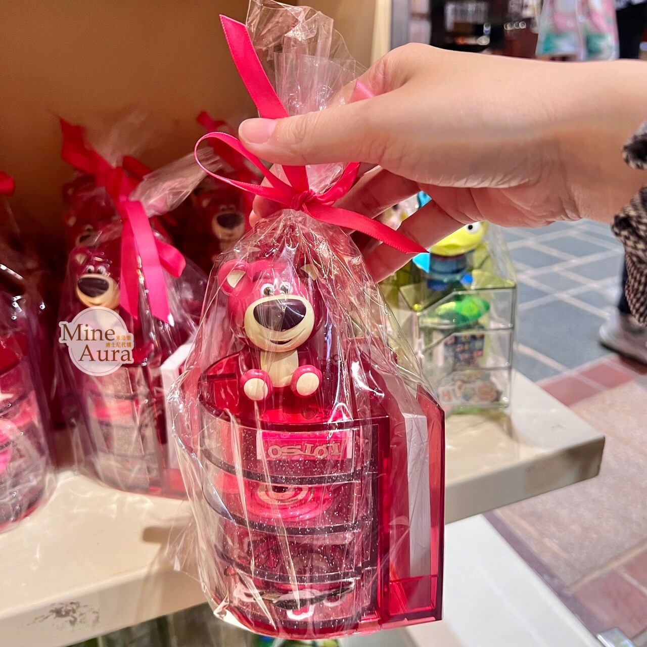 熊抱哥 Lotso 立體公仔造型 文具組 收納盒 玩具總動員 Toy Story -香港迪士尼樂園