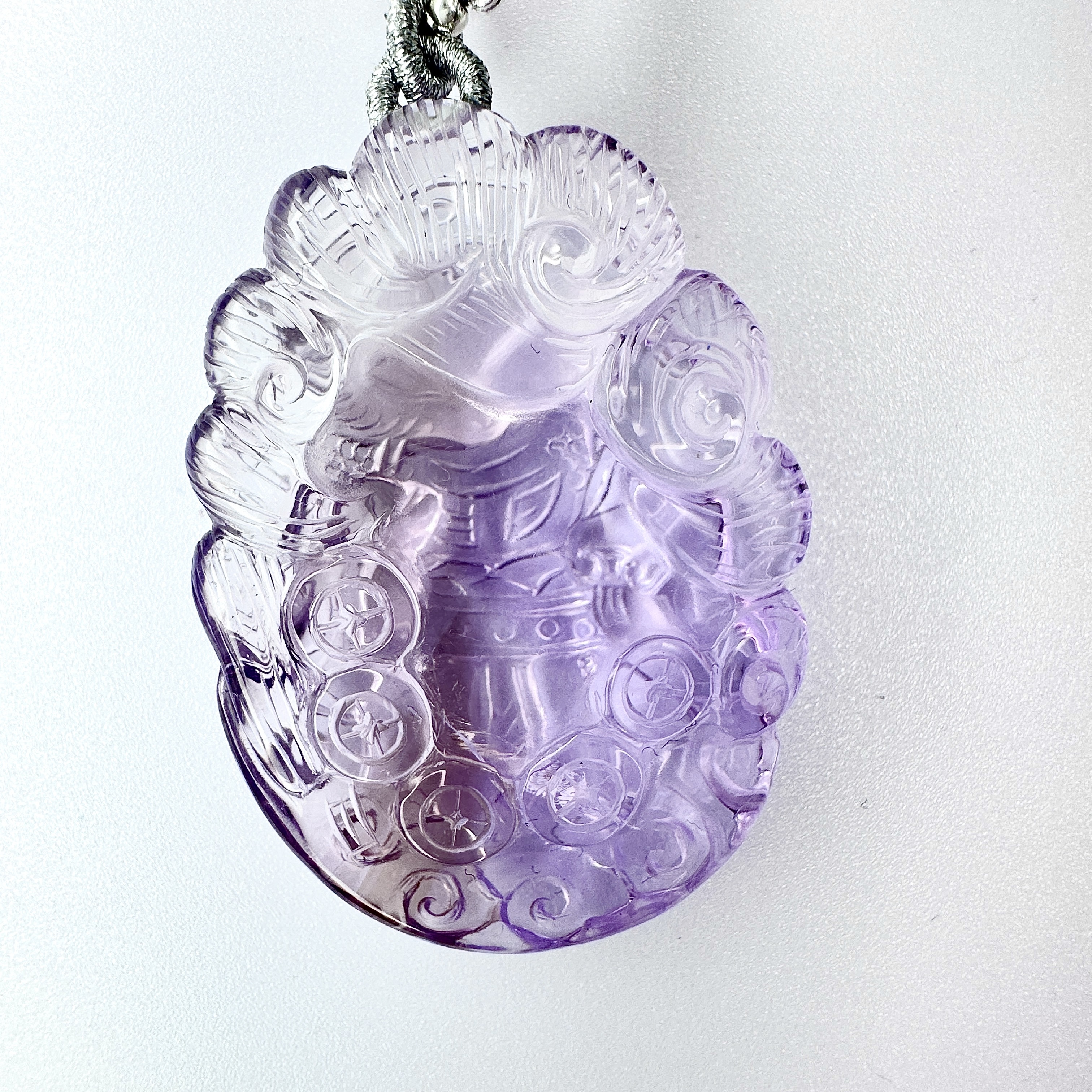 🔮💜 紫水晶九尾狐修仙吊墜套鏈💜🔮