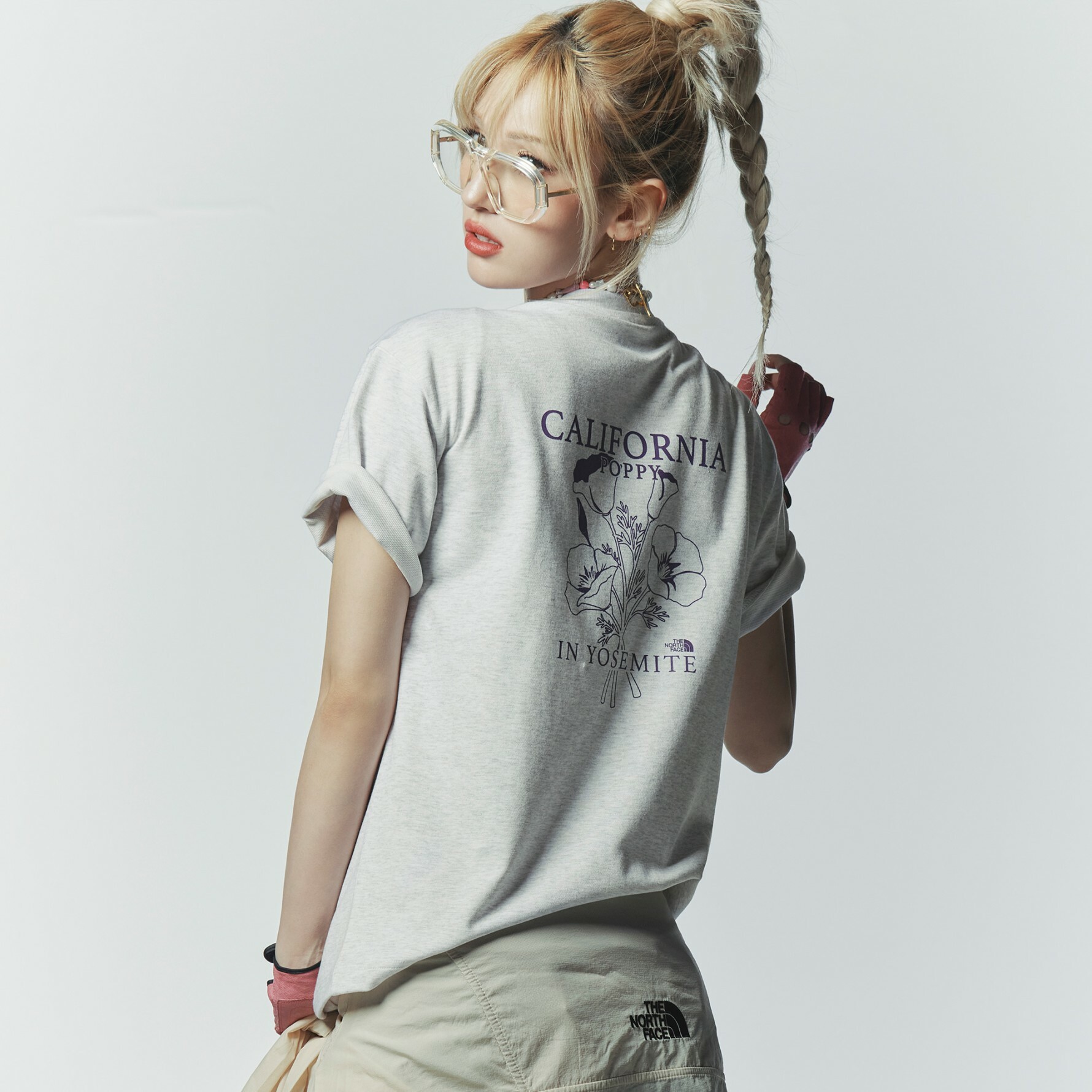 THE NORTH FACE 白標 ONE EARTH 短袖 短T 花菱草 NT7UP05