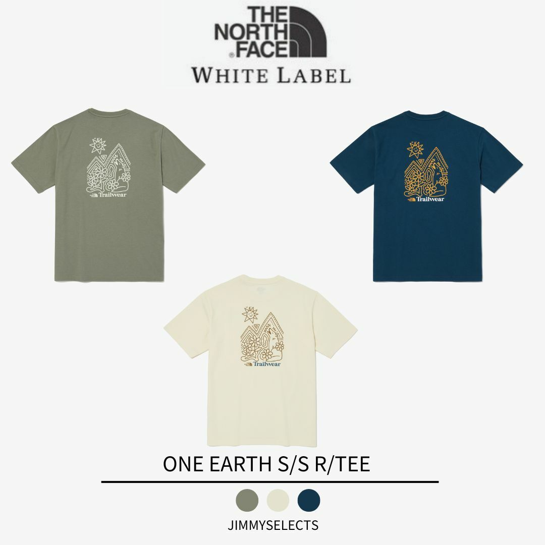 THE NORTH FACE 白標  ONE EARTH 可愛 動物 短袖 短T NT7UP05